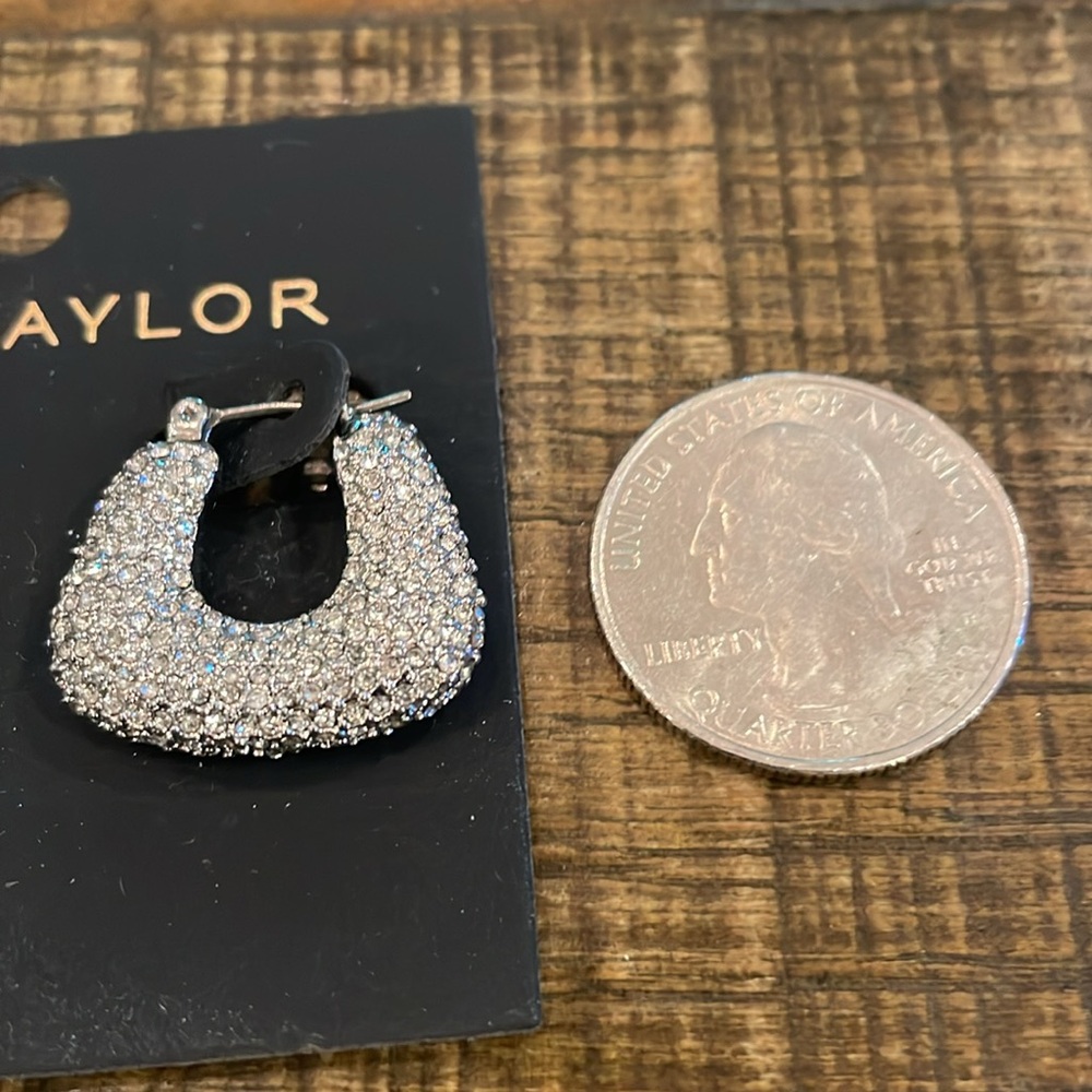 Ann Taylor Rhinestone earrings - Picture 3 of 3